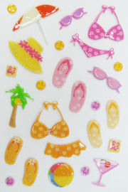 Autoadesivi gonfi giapponesi di logo su ordinazione della spiaggia per le decorazioni 80 x 120mm non tossico